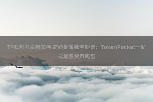 TP钱包开发者文档 简约处置数字钞票：TokenPocket一站式加密货币钱包